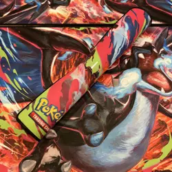 Pokemon TCG Mega Evolution Charizard X EX UPC Playmat Play Mat - Image 1