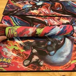 Pokemon TCG Mega Evolution Charizard X EX UPC Playmat Play Mat - Image 2