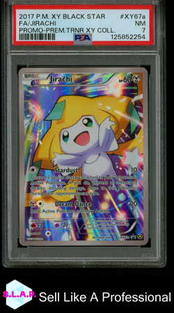 FA/JIRACHI PROMO-PREM.TRNR XY COLL. POKEMON XY BLACK STAR PROMO 2017 XY67A PSA 7 - Image 1