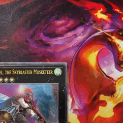 Yugioh Castle The Skyblaster Musketeer Ultimate Rare AP07-EN002 MP/LP see pics - Image 3