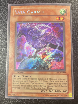 Yata-Garasu LOD-000 1st Edition Secret Rare Holo YuGiOh Lightly Played (LP) - Image 1