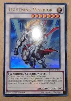 Lightning Warrior LC5D-EN042 Ultra Rare 1st Edition Yugioh - Image 1