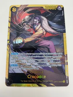 Crocodile -OP14-120 SEC One Piece TCG The Azure Sea's Seven Foil ENGLISH - Image 1