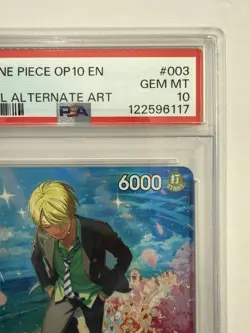 2025 Sanji ST14-003 SP Alt Art One Piece TCG Royal Blood OP10 ENGLISH PSA 10 - Image 4