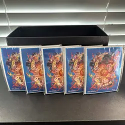 One Piece DEVIL FRUITS COLLECTION VOL. 2 Ace & Sabo 10-Count Sleeves Pack (X5) - Image 1