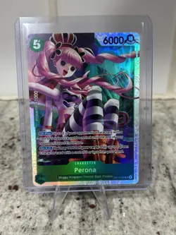 One Piece Perona - OP14-033 The Azure Sea's Seven Foil SR - Image 1