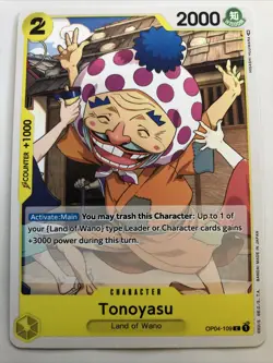 One Piece Kingdoms Of Intrigue Tonoyasu OP04-109 NM - Image 1