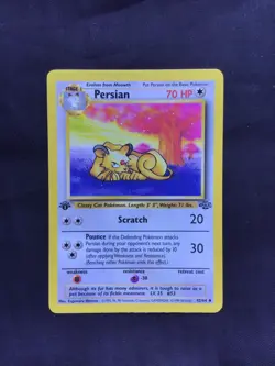 Pokemon Cards: Jungle 1st Edition Uncommon: Persian 42/64 - Image 1