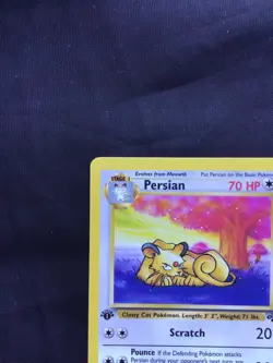 Pokemon Cards: Jungle 1st Edition Uncommon: Persian 42/64 - Image 2
