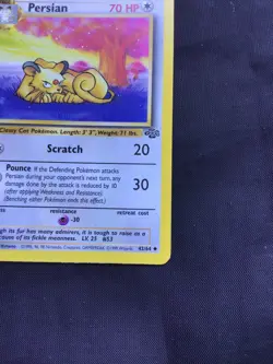 Pokemon Cards: Jungle 1st Edition Uncommon: Persian 42/64 - Image 4