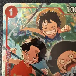 One Piece Card Game Ace & Sabo & Luffy (Alternate Art) OP13-007 SR English - Image 2