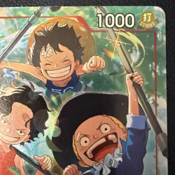 One Piece Card Game Ace & Sabo & Luffy (Alternate Art) OP13-007 SR English - Image 3