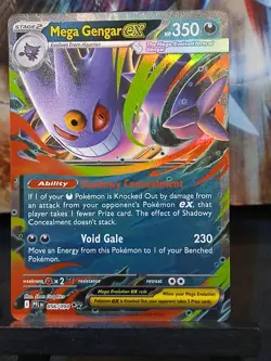 Mega Gengar ex 056/094 Me02: Phantasmal Flames Pokemon Card - Image 2