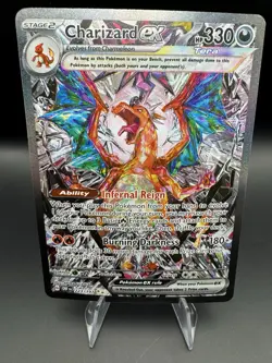 Pokemon TCG Charizard EX Sir Obsidian Flames 223/197 Full Art Secret Rare Card - Image 1