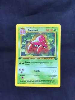 Pokemon Cards: Jungle 1st Edition Uncommon: Parasect 41/64 - Image 1
