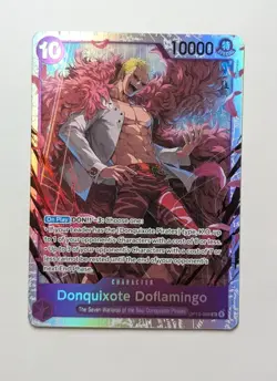 Donquixote Doflamingo OP14-069 Holo Super Rare One Piece TCG Game Card NM - Image 1
