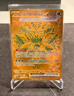 Teal Mask Ogerpon ex 221/167 Sv06: Twilight Masquerade Holo Pokemon Card Gold NM - Image 1
