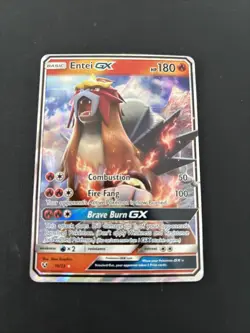 Pokemon TCG: Sun&Moon- 2 Card Entei Lot Ft GX And Cracked Ice Holo - Image 2