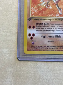 Pokemon TCG Hitmonlee 22/62 Fossil Set Non-Holo Card 1st Edition - Image 3