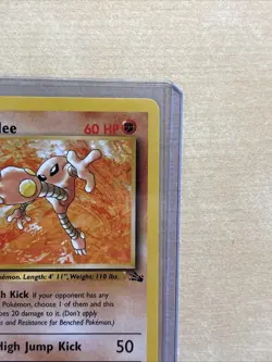 Pokemon TCG Hitmonlee 22/62 Fossil Set Non-Holo Card 1st Edition - Image 5