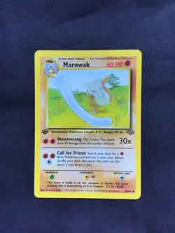 Pokemon Cards: Jungle 1st Edition Uncommon: Marowak 39/64 - Image 1