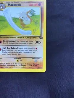 Pokemon Cards: Jungle 1st Edition Uncommon: Marowak 39/64 - Image 4