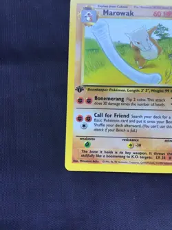 Pokemon Cards: Jungle 1st Edition Uncommon: Marowak 39/64 - Image 5