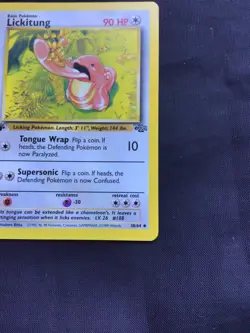 Pokemon Cards: Jungle 1st Edition Uncommon: Lickitung 38/64 - Image 4