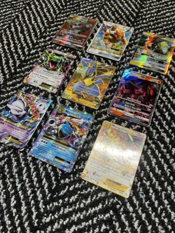 Lot Of 9 Old Pokemon Mega And Ex Cards All In Great Condition - Image 2