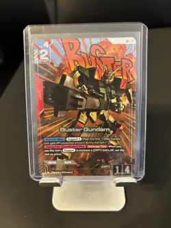 Newtype Rising Gd01-046 Gundam Card Game Buster Gundam LR Plus Alt Art - Image 1
