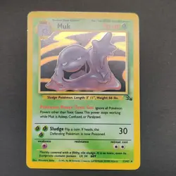 Pokemon TCG Karte Muk 13/62 - Holo Rare Fossil - Schleimok - Image 2