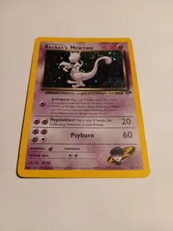 Pokemon TCG 2000 Rockets Mewtwo Gym Challenge Holo Card 14/132 - Image 3