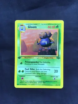 Pokemon Cards: Jungle 1st Edition Uncommon: Gloom 37/64 - Image 1