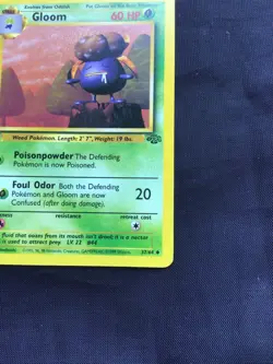 Pokemon Cards: Jungle 1st Edition Uncommon: Gloom 37/64 - Image 4