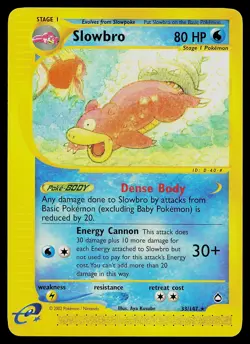 Pokemon Card - Slowbro Aquapolis 33/147 Rare Non-Holo - Image 1