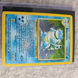 Pokemon TCG Blastoise Holo Rare Card 002/102 HP/Damaged, Base Set - Image 2