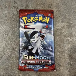 Crimson Invasion Booster Pack Sun & Moon 2017 Sealed Pokemon Card | English | UK - Image 2