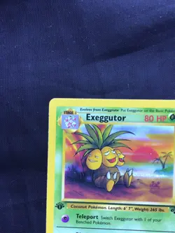 Pokemon Cards: Jungle 1st Edition Uncommon: Exeggutor 35/64 - Image 2