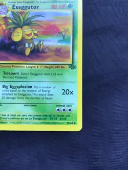 Pokemon Cards: Jungle 1st Edition Uncommon: Exeggutor 35/64 - Image 4