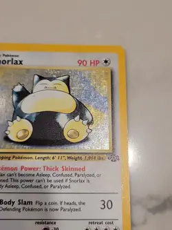 Pokemon TCG Snorlax Holo Rare Card 11/64 Jungle Unlimited. Base Set. Rare - Image 5