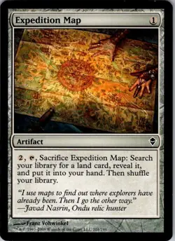 Expedition Map Zendikar Common NM Magic: The Gathering 201 Normal - Image 1