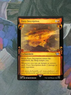 Fiery Inscription - Scroll | 7% Off 2+ | UB: Lord of the Rings | NM | MTG - Image 1