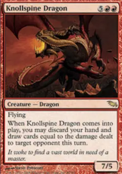 MTG - Knollspine Dragon - Shadowmoor - NM, English Magic FLAT RATE SHIP - Image 1