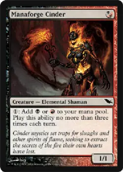 Manaforge Cinder x4 Shadowmoor MtG NM pack fresh - Image 1