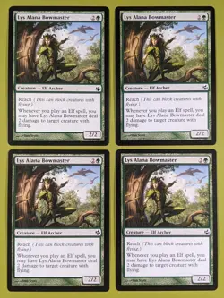 Lys Alana Bowmaster x4 Morningtide 4x Playset Magic the Gathering MTG - Image 1