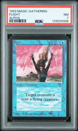 1993 MTG Magic The Gathering Flight Alpha - PSA 7 - Image 1