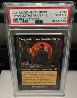 MTG TSR Yawgmoth, Thran Physician #336 Retro Frame PSA 10, PSA POP 2 - Image 1
