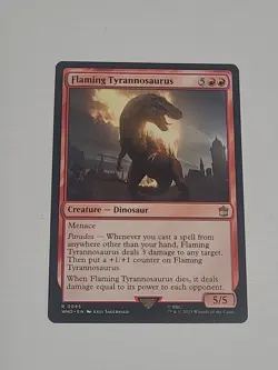 MTG Flaming Tyrannosaurus - 85 / English / Near Mint - Image 1