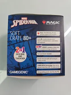 Gamegenic: Magic: The Gathering Spider-Man SOFT CRATE 80+ Deck Box - Image 4