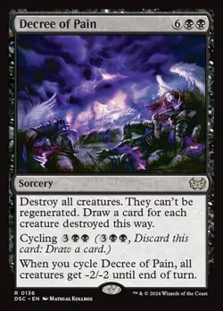 1x Decree of Pain NM Eng MTG - Duskmourn Commander - Image 1